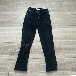 Women’s Abercrombie and Fitch Denim Jeans, 00R, 24, Ankle- Straight, High Rise.